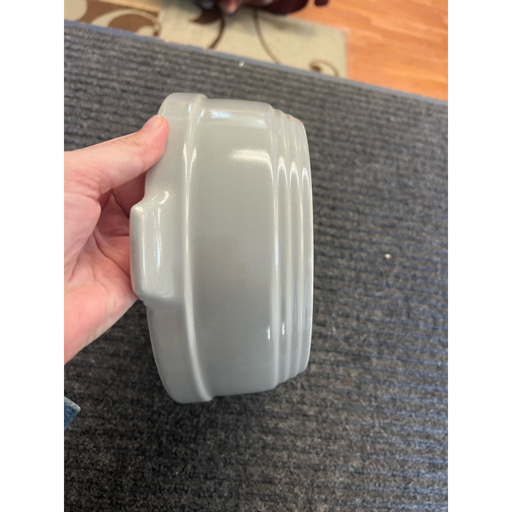 Vintage General Electric Refrigerator Yellow and Gray Hall Ovenware Dish, No Lid - Picture 8 of 10
